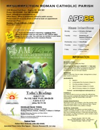 April 25 2021 Bulletin and Inserts