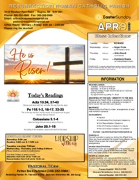 Easter 2023 Bulletin and Inserts