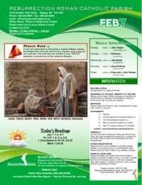 February 7 2021 Bulletin and Inserts