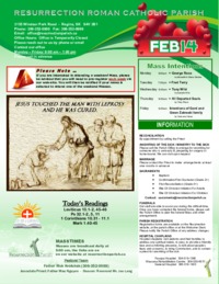 February 14 2021 Bulletin and Inserts