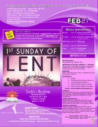 February 21 2021 Bulletin and Inserts