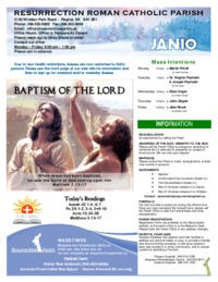 January 10 2021 Bulletin and Inserts