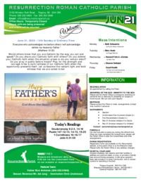 June 21 2020 Bulletin and Inserts