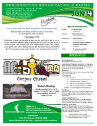 June 14 Bulletin and Inserts