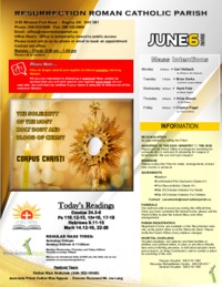 June 6th Bulletin and Inserts