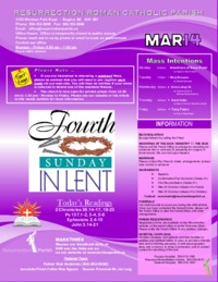 March 14 2021 Bulletin and Inserts