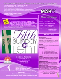 March 21 2021 Bulletin and Inserts