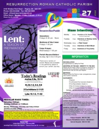 March 26th 2022 Bulletin and Inserts