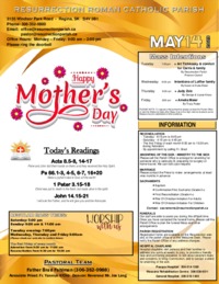May 14th Bulletin and Inserts