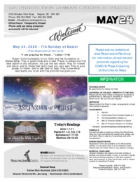 May 24 2020 Bulletin and Inserts