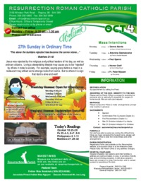 October 4 2020 Bulletin and inserts